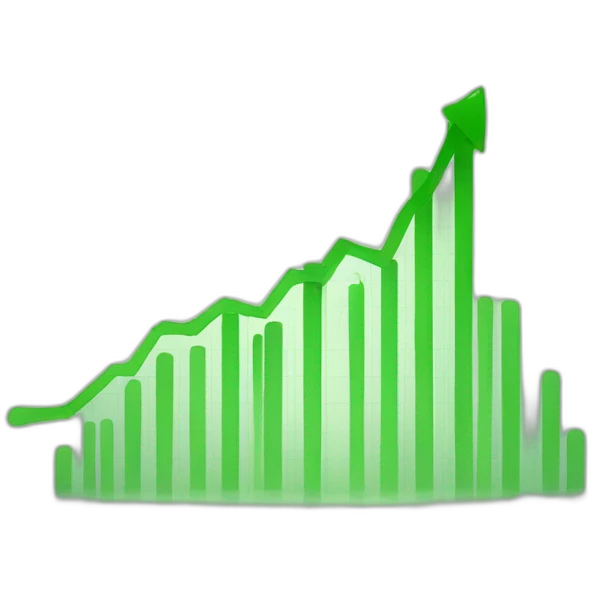 green rising chart emoji