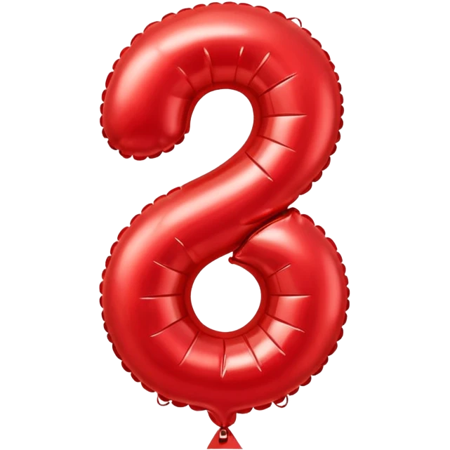 43 number balloon emoji