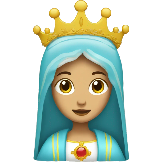 VIRGEN CON CORONA emoji