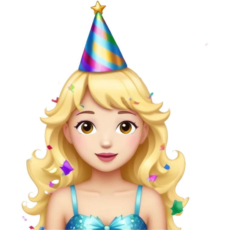 Beautiful Birthday Confetti fairy emoji
