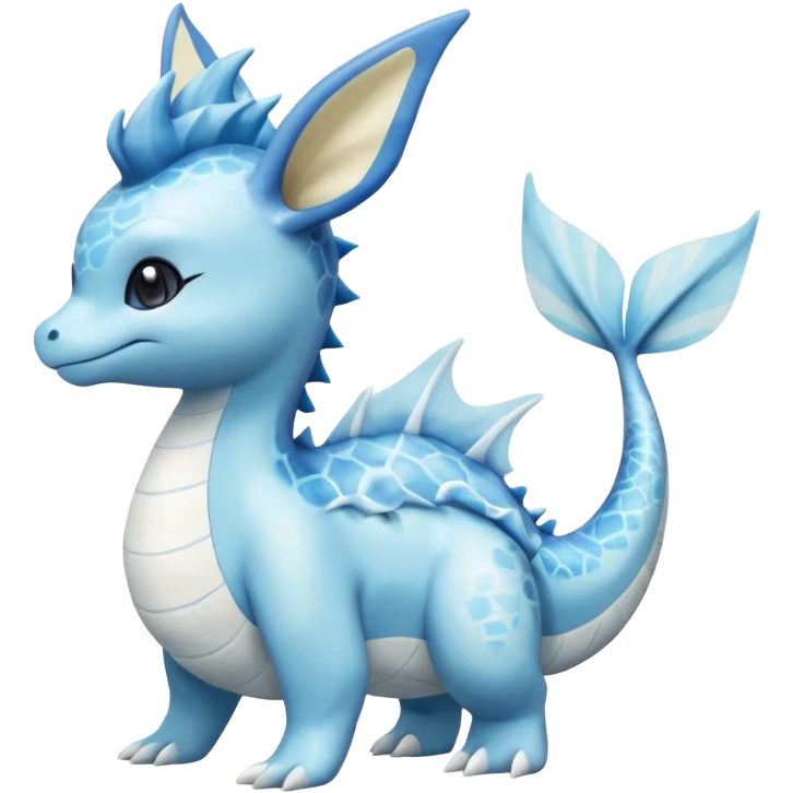 Mezprit-Primarina-Lapras-Vaporeon-Pokémon, full body emoji