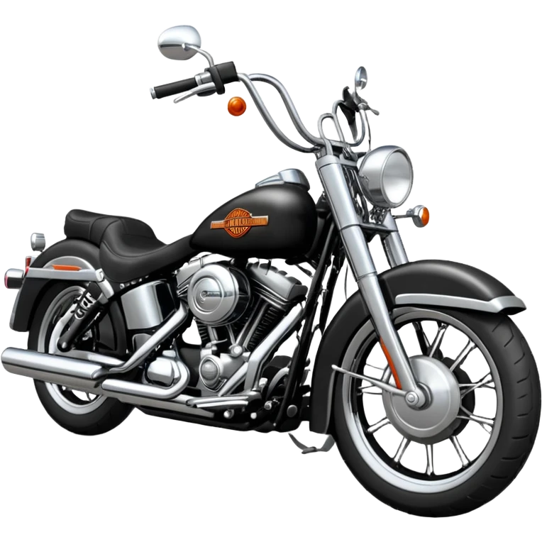 Hola, me gustaría crear un emoji de una moto Harley Davinson classic negra de lado emoji