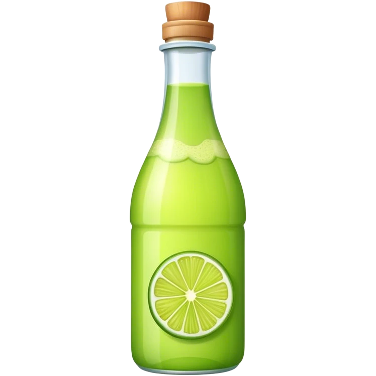 Lime juice bottled emoji