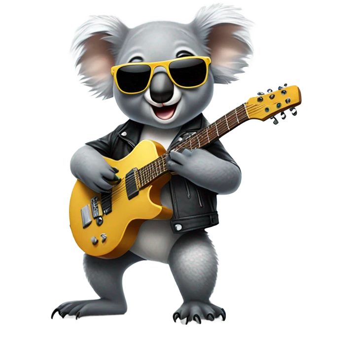 Rocker koala emoji