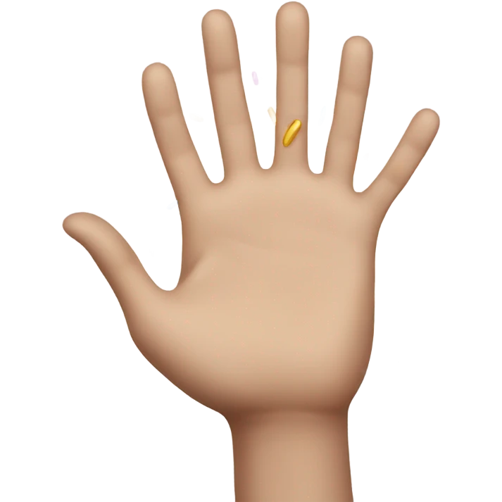 Sprinkle hand emoji