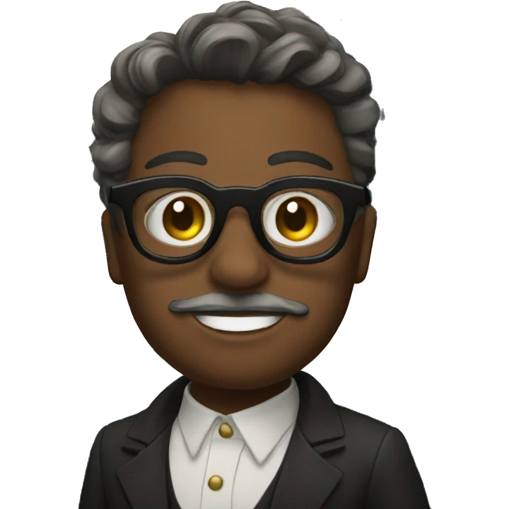Titanic with glasses on emoji