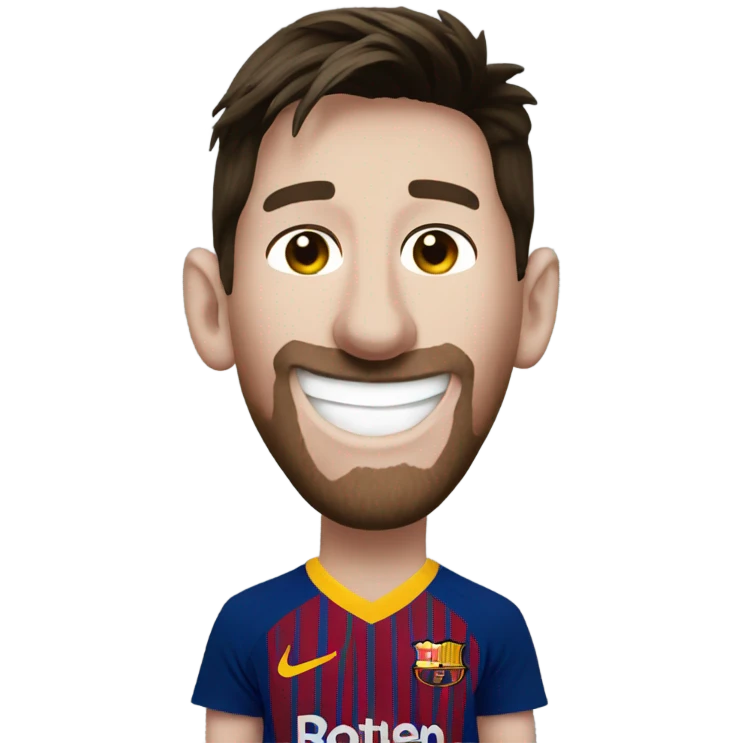 Messi smile emoji