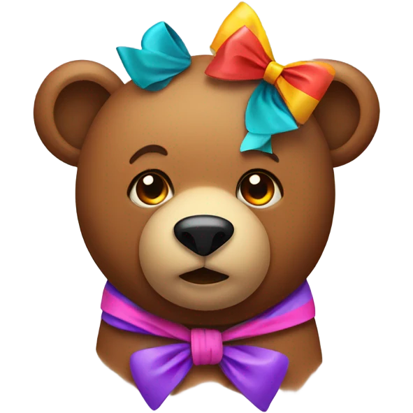 bear with bows  emoji