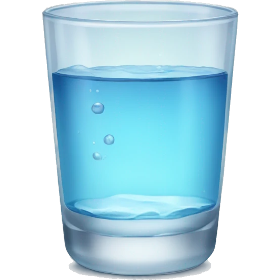 glass of water emoji
