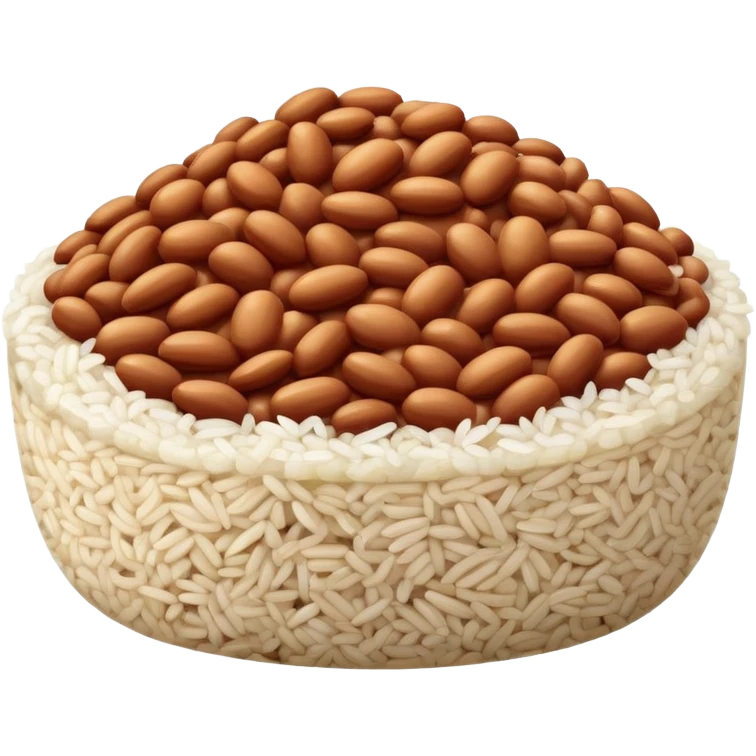 Beans and rice  emoji