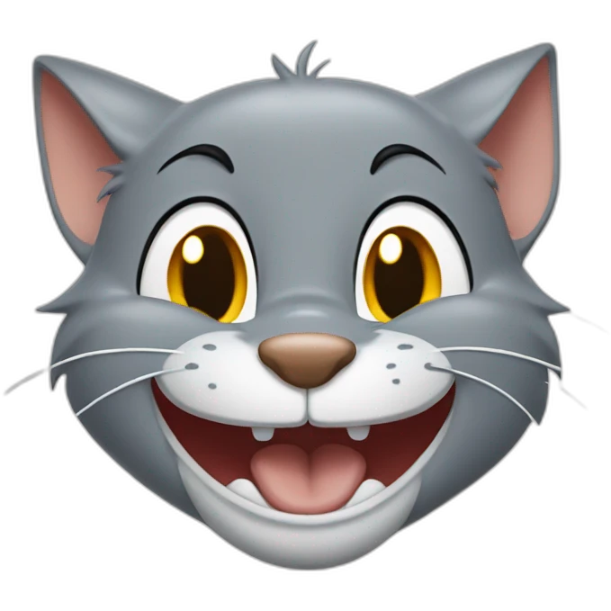 Tom and jerry smile emoji