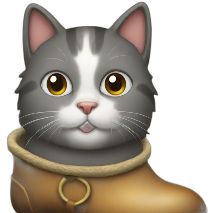 Cat inside a boot emoji