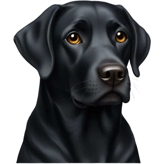 Black Labrador  emoji