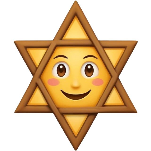 Star of David smiling emoji
