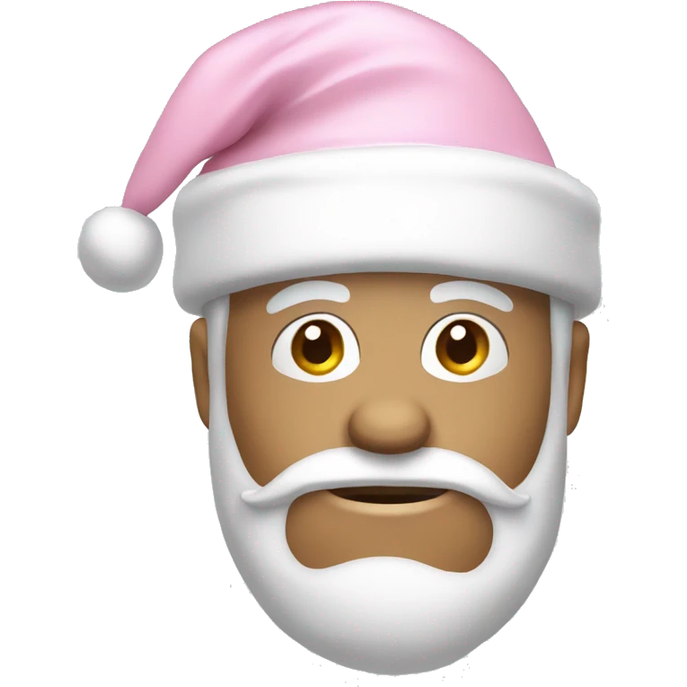 light pink santa hat emoji