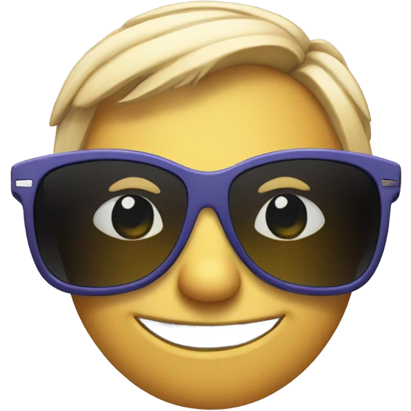 Cool face with like emoji