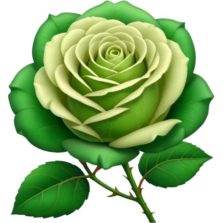 Green Rose emoji