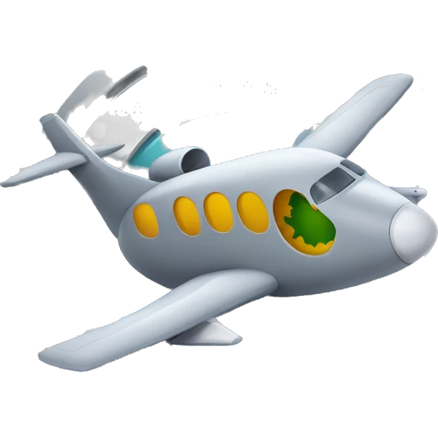 Grey plane with a circular hole in it, and a virus going through it. emoji