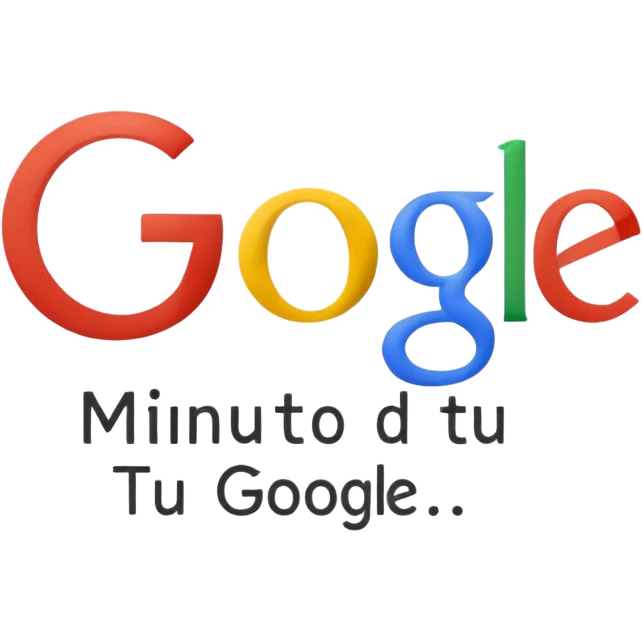 The phrase in portuguese "1 minuto de Google e tu resolve isso" in legible font and the name Google has the original colors emoji