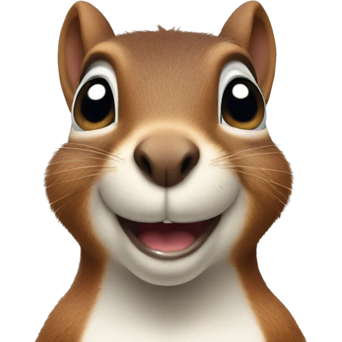 Squirrel giving sideeye emoji