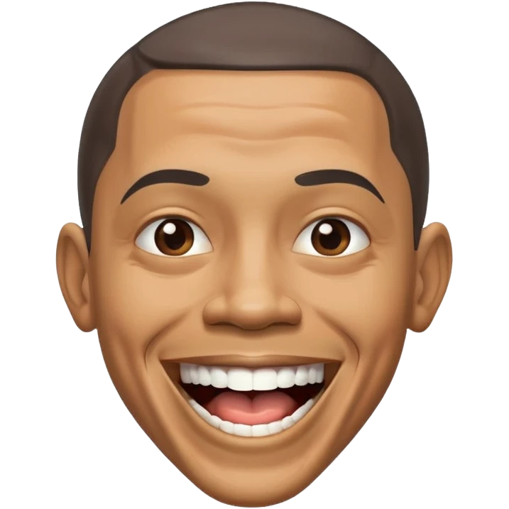 Barack obama wide open mouth emoji