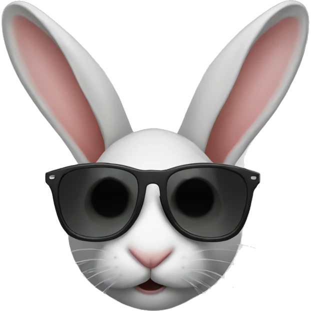 rabbit sunglasses emoji