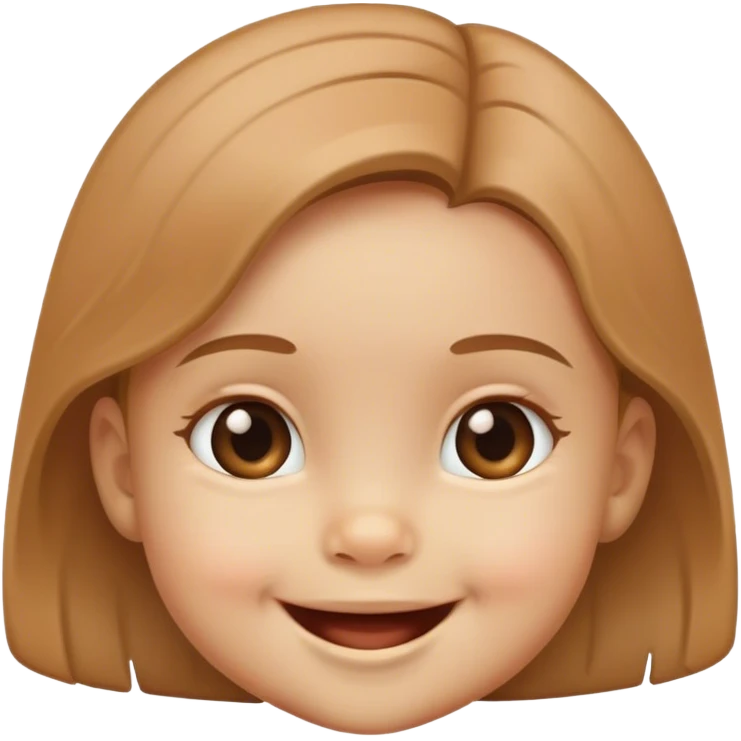 light brown baby girl emoji
