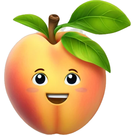 Peach with sprout  emoji