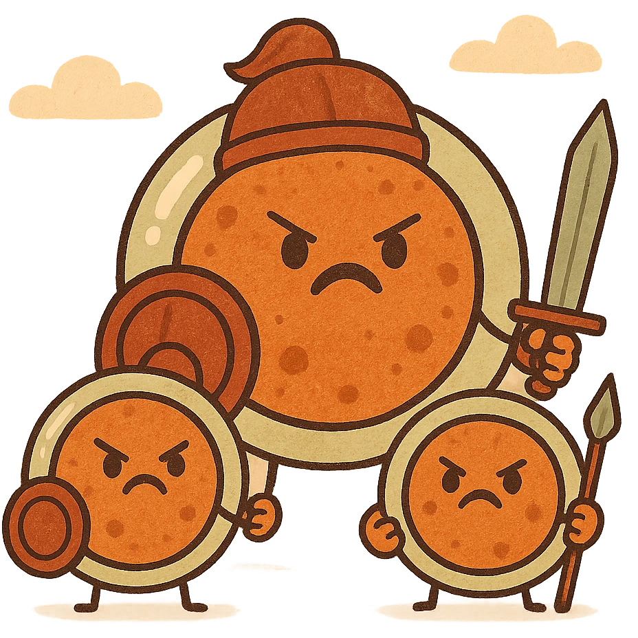 Angry armored cells emoji