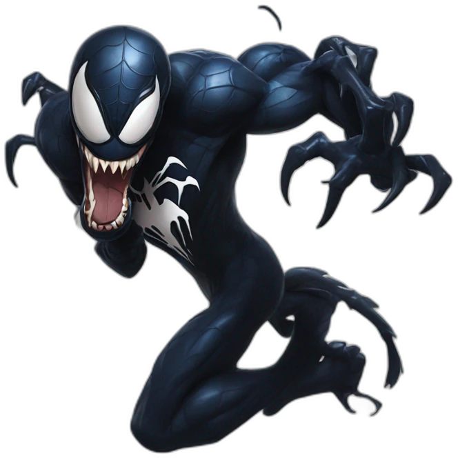 Venom from spider man emoji