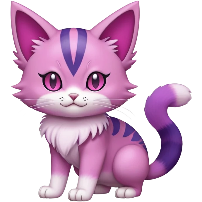 Purrloin-Skitty-Pokémon-Fakémon-hybrid-creature (full body) emoji