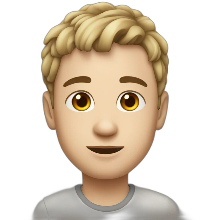 Junge mit kapputse emoji