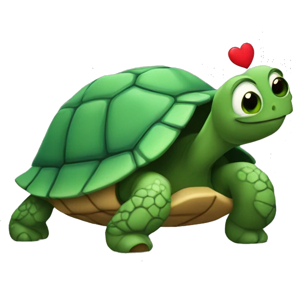 Tortuga con corazón  emoji