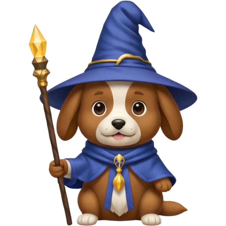 Dog wizard emoji