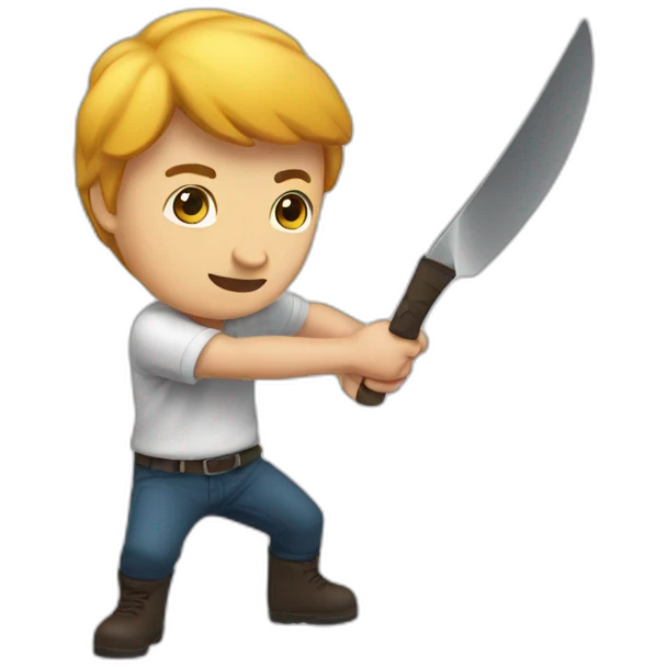 knife throwing emoji