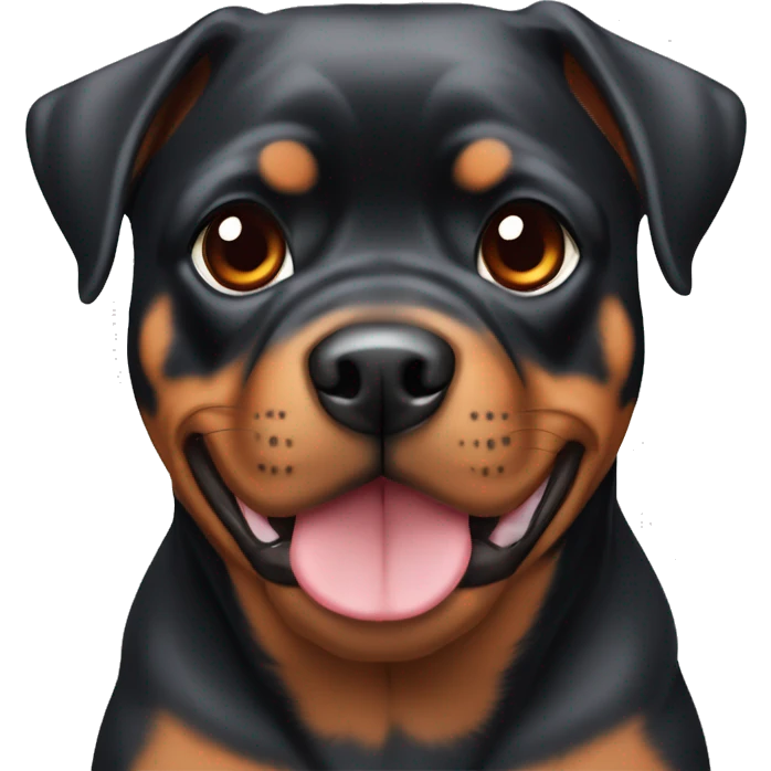 Doberman pug Rottweiler tiger silver red black with cropped ears pricked ears emoji
