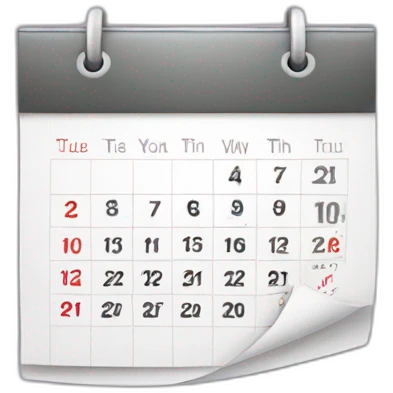 calendar-tuesday emoji