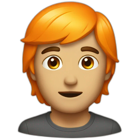 Plot orange emoji