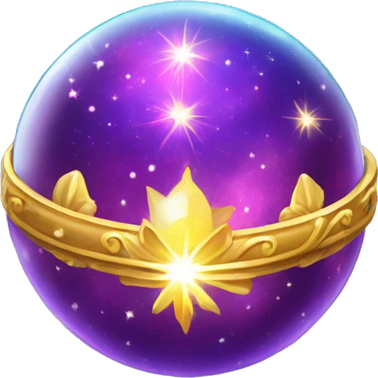magic wishes galaxy y cristal ball emoji