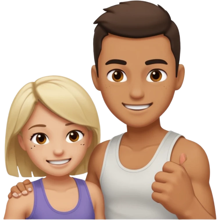 A girl beat his bf emoji