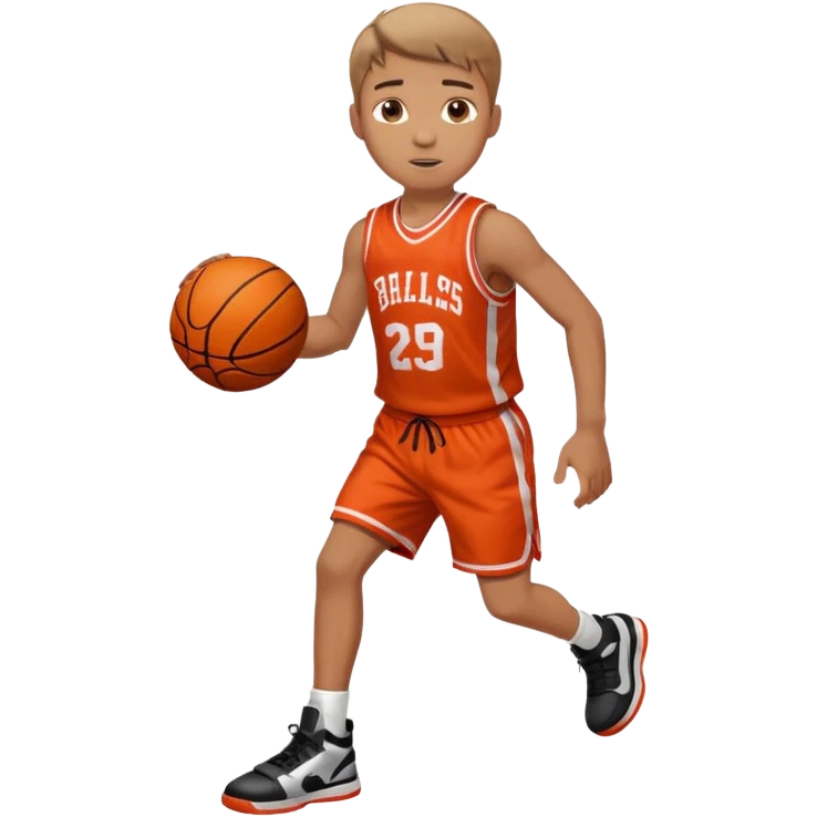 Boy playing basketball emoji