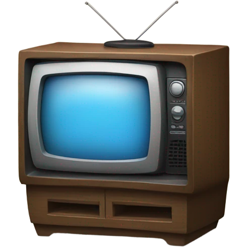 Tv wearing a shirt emoji