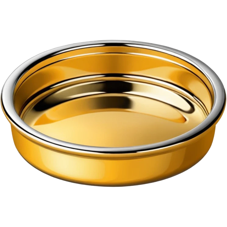 Emoji of a polished chrome rim with deep dish style and subtle reflections emoji