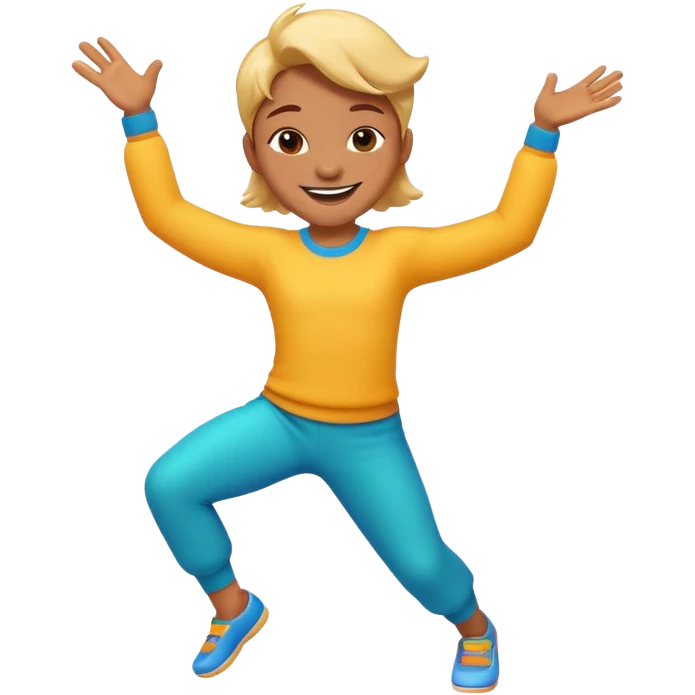 Dancing cartoon  emoji