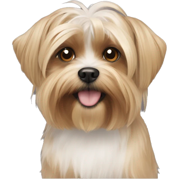 Yorki shitzu mix dog emoji