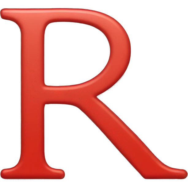 RM letters in red emoji