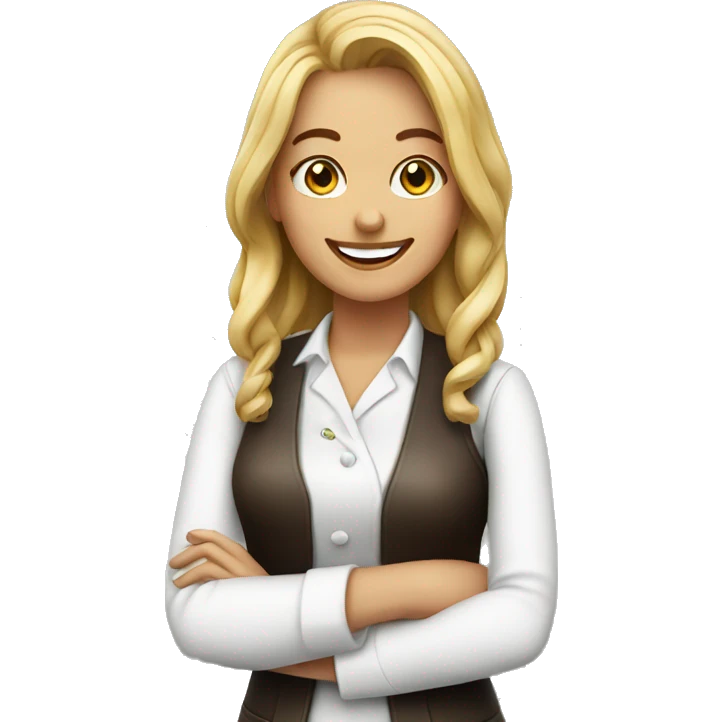 smile female barista  emoji