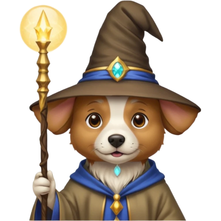 Dog wizard emoji