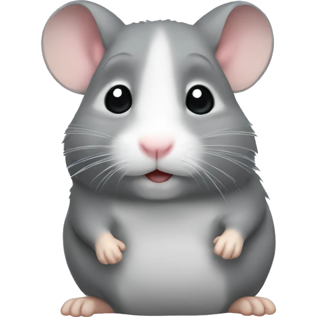 Gray hamster emoji