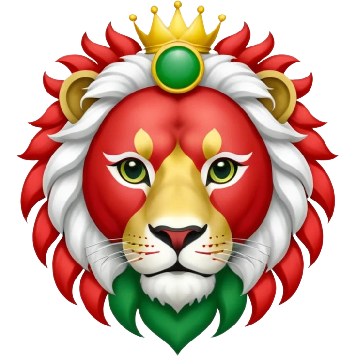 Iranian flag with lion and sun emoji